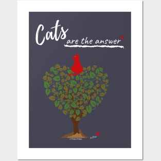 Cats are the Answer Posters and Art